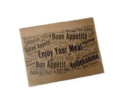 Einschlagpapier, Fettdichtes Papier 30x40cm Braun Enjoy Ca 1200 Stück,5Kg