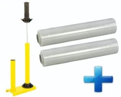 Alternative view of Sparset 6 Rollen Handstretchfolie Handwickelfolie 20my 50cm Mit Abroller B'STAR