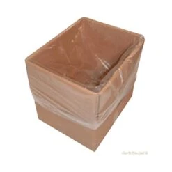2x Seitenfaltensack 1250+850x1850 Mm LDPE Hoch Transparent 40my