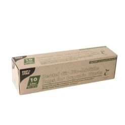 Papstar Kompostbeutel, Bio-Folie, 10 L, 42 Cm X 50 Cm, GRÜN Mit Tragegriff, 15 Stück