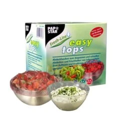 PAPSTAR 10 Abdeckhauben Farbig Sortiert "Easy Tops"