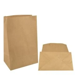 Alternative view of PAPSTAR 250 Blockbodenbeutel, Kraftpapier 29,5 Cm X 19 Cm X 12 Cm Braun